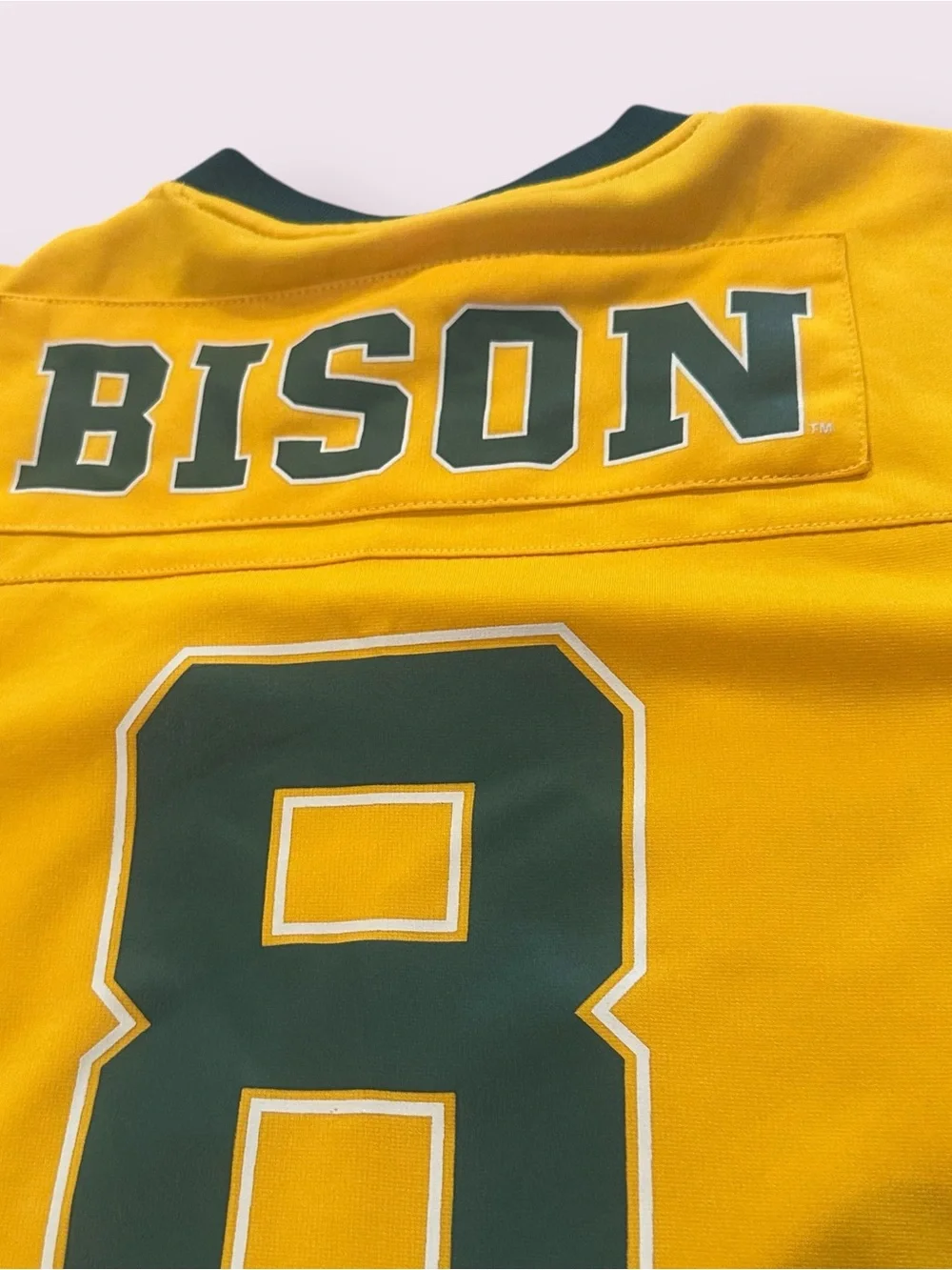 Colosseum NDSU Youth Gold & Green Football Jersey #8 Size Medium (10/12)